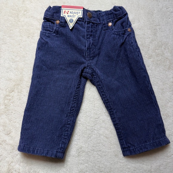 OshKosh B'gosh Other - OshKosh Bgosh 6 Months Navy Blue Corduroy E-Z Adjust Waist Pants Classic